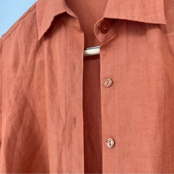 Andie The Corvo Button Up Linen Auburn Size S NWT - Picture 6 of 15